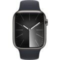 Apple Watch Series 9, Cellular, 45mm, Graphite Stainless Steel, Midnight Sport Band - S/M_1316322984