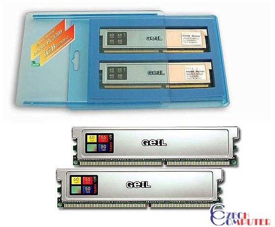 GeIL Ultra DIMM 1024MB DDR 400MHz Dual Channel Kit CL2_1031838403