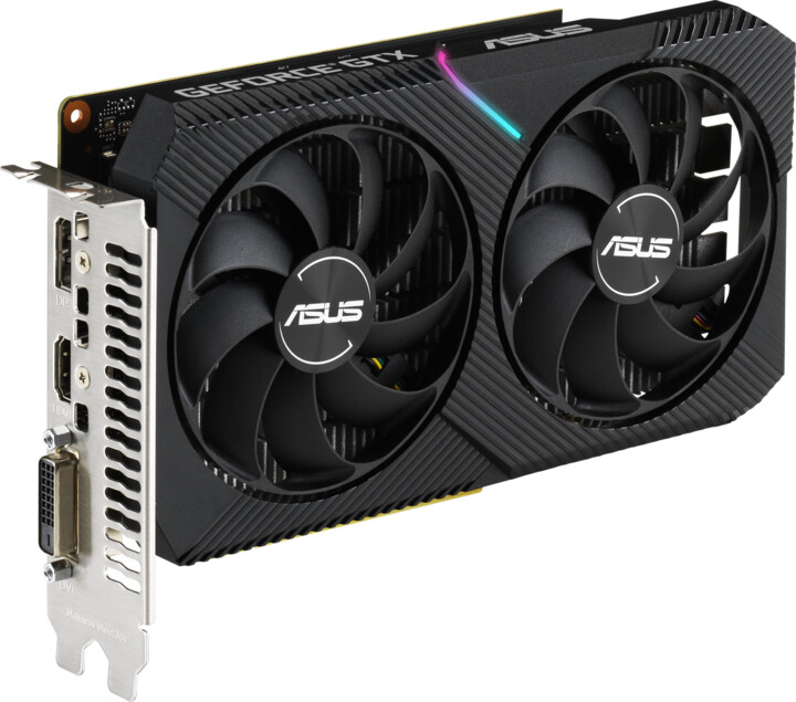 ASUS GeForce DUAL-GTX1650-O4GD6-MINI, 4GB GDDR6_62600109