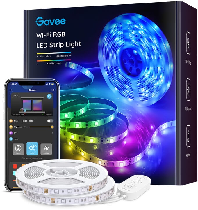 Govee WiFi Smart LED pásek RGB, 10m_898188221