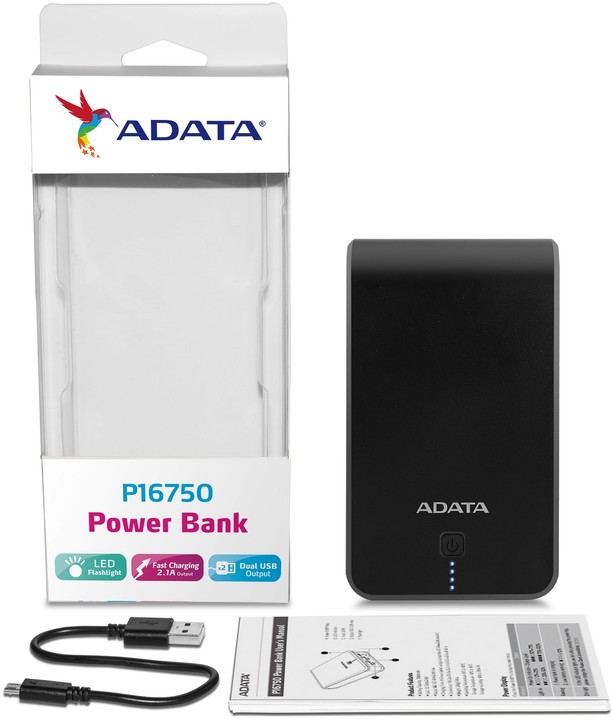 ADATA P16750 Power Bank 16750mAh, černo/modrá_344966784