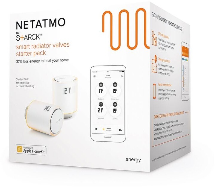 Netatmo Valves Starter pack - 2x thermo hlavice a relé NVP-EN_900214869