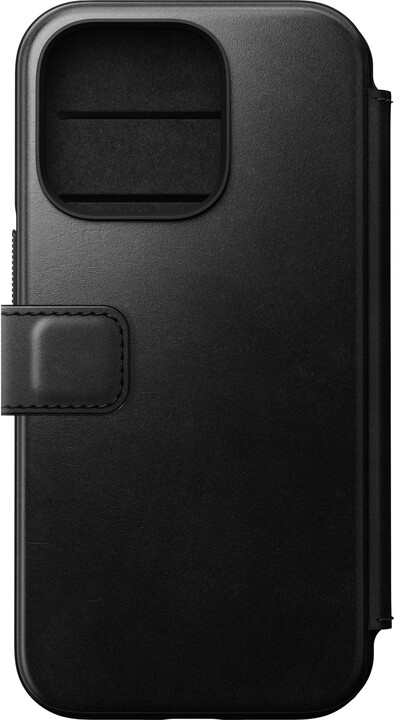 Nomad kožené flipové pouzdro MagSafe Folio pro Apple iPhone 14 Pro, černá_1618804220