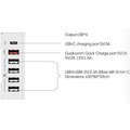 Pelitt nabíjecí stanice P-6Q, 4x USB, QQCP, USB-C, bílá_2073445329