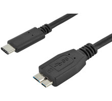 PremiumCord Kabel USB 3.1 konektor C/male - USB 3.0 konektor Micro-B/male, 1m ku31cmb1bk