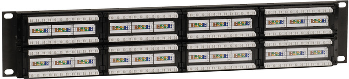 Solarix patch panel 48 x RJ45 CAT6 UTP 350 MHz cerný 2U_1747472751