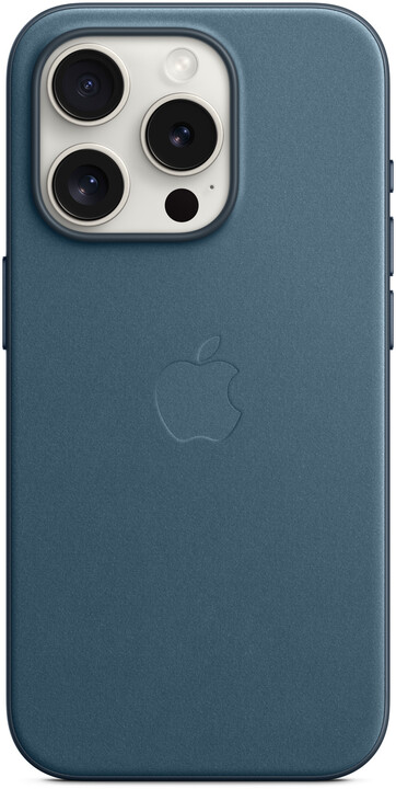 Apple kryt z tkaniny FineWoven s MagSafe na iPhone 15 Pro, tichomořsky modrá_1008696696
