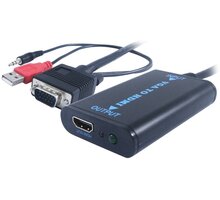 UNIBOS Redukce VGA (M) + audio -> HDMI (F)