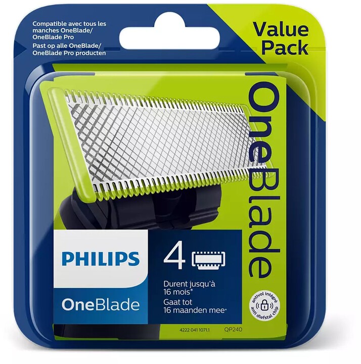 Philips OneBlade QP240/50 - Náhradní břity 4 ks_1005999382