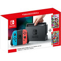 Nintendo Switch, červená/modrá + Splatoon 2 + Super Mario Odyssey_1240467395