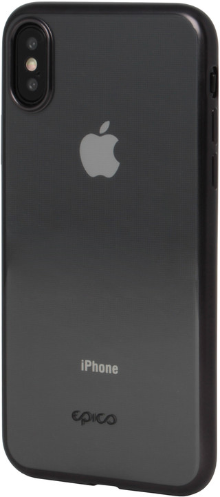EPICO Pružný plastový kryt pro iPhone X MATT BRIGHT- černý_1046721464