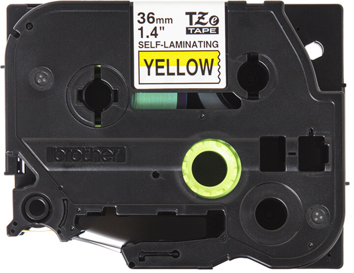 Brother TZE-SL661, žlutá/černá, 36mm, samolaminovací