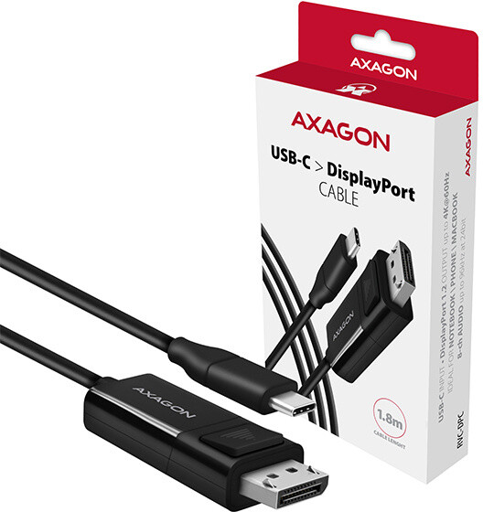 AXAGON RVC-DPC USB-C -&gt; DisplayPort redukce / kabel 1.8m, 4K/60Hz_1771412586