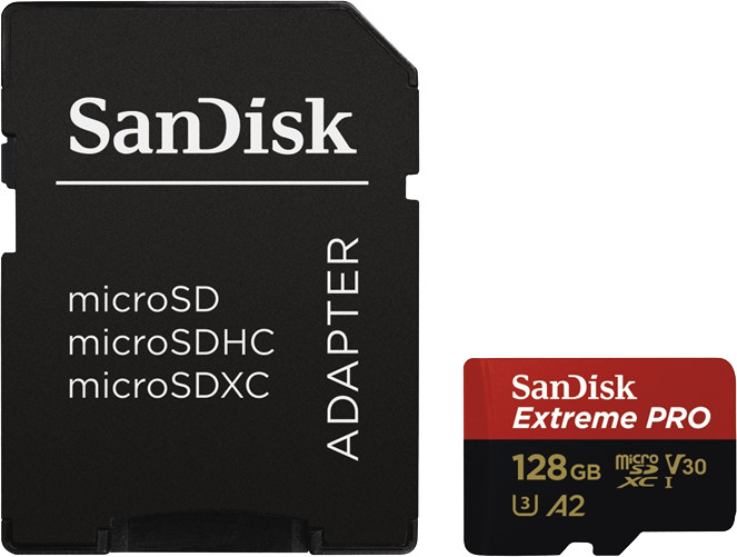 SanDisk Micro SDXC Extreme PRO 128GB 170 MB/s A2 UHS-I U3 V30 + SD adaptér_579873703