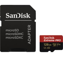 SanDisk Micro SDXC Extreme PRO 128GB 170 MB/s A2 UHS-I U3 V30 + SD adaptér O2 TV HBO a Sport Pack na dva měsíce