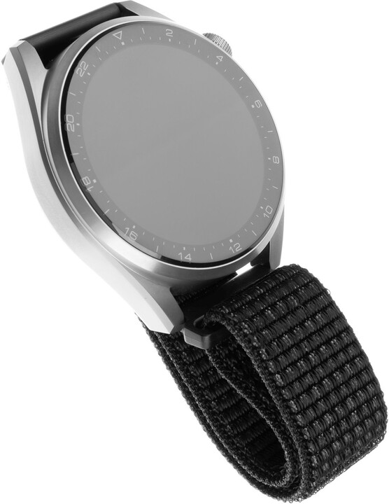 FIXED nylonový řemínek s Quick Release 20mm pro smartwatch, černá_1525235148