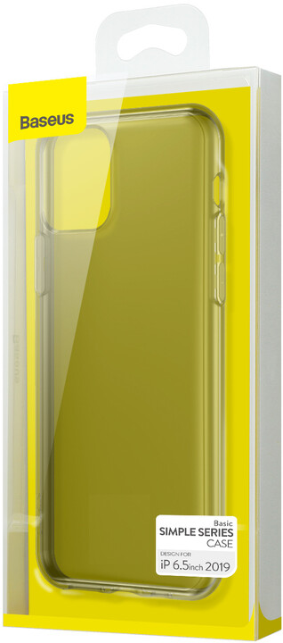 BASEUS Simplicity Series gelový ochranný kryt pro Apple iPhone 11 Pro Max, černá_1241060887