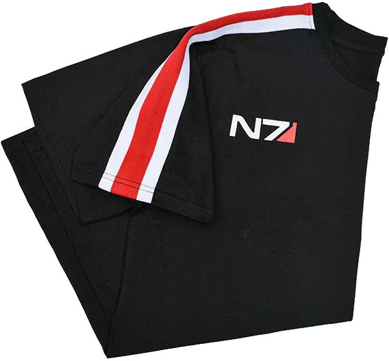 Tričko Mass Effect - N7 Stripe Logo (L)_612781612