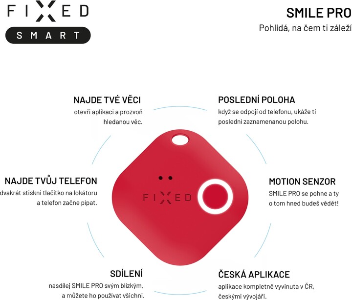 FIXED lokátor Smile Pro, červená_957643044