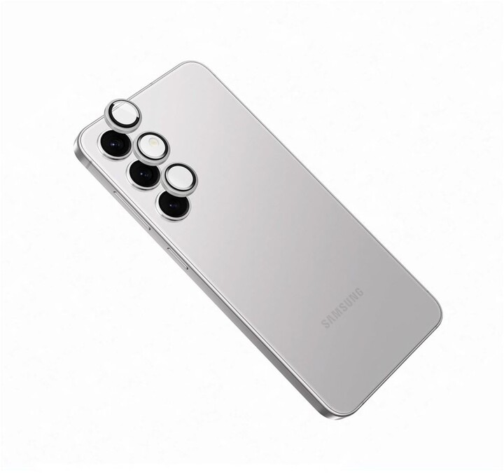 FIXED ochranná skla čoček fotoaparátů pro Samsung Galaxy S24+, stříbrná_1378872716