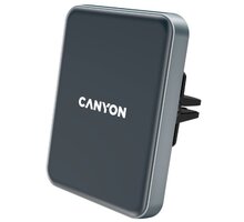 CANYON držák telefonu do ventilace auta MegaFix CA-15, Qi, magnetický, wireless nabíjení, PD 15W, USB-C CNE-CCA15B
