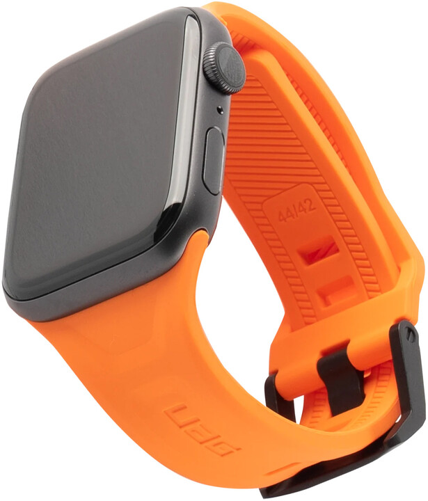 UAG silikonový řemínek Scout Strap pro Apple Watch, 42/44mm, oranžová_1046814914