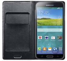 Samsung flipové pouzdro s kapsou EF-WG900B pro Galaxy S5, černá_2143789777