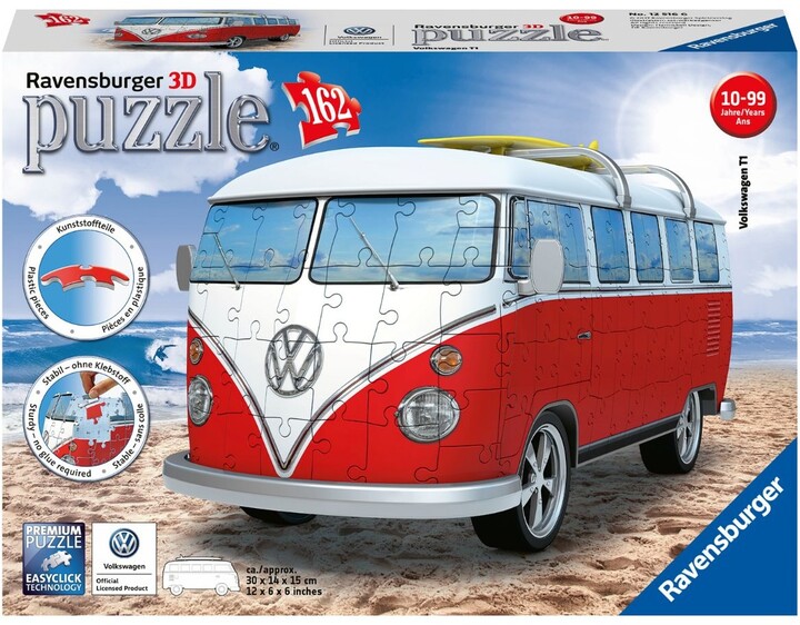 Puzzle Ravensburger VW autobus (125166), 3D, 162 dílků_1468376494