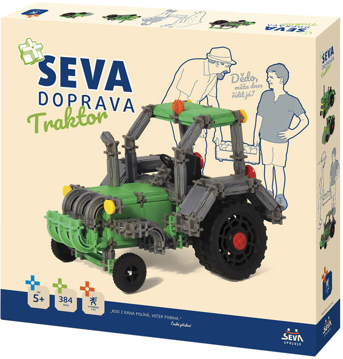 Stavebnice SEVA DOPRAVA - Traktor_812814680