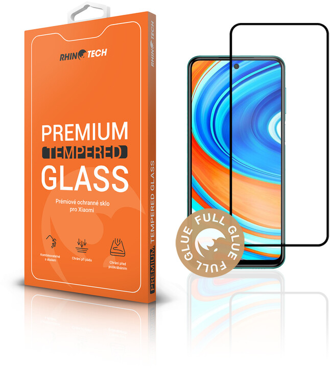 RhinoTech 2 tvrzené ochranné 2.5D sklo pro Xiaomi Redmi Note 9 Pro (Full Glue)_754107533