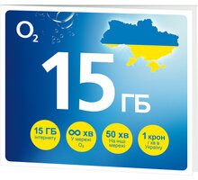O2 SIM karta GO UKRAJINA 15 GB SMALLPGO.50V15G54