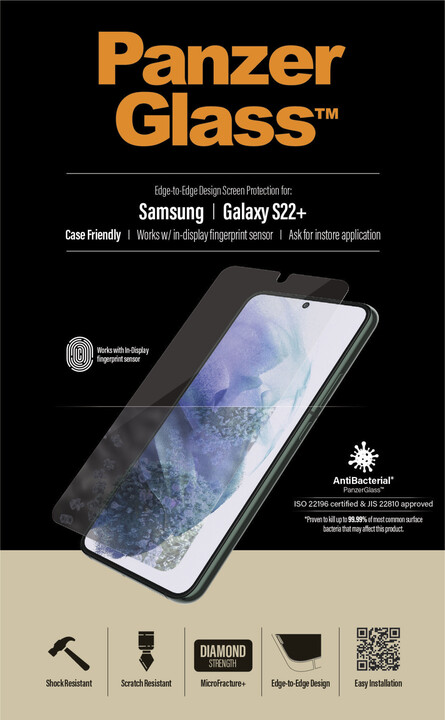 PanzerGlass ochranné sklo Edge-to-Edge pro Samsung Galaxy S22+_708667880