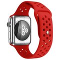 MAX silikonový řemínek MAS38 pro Apple Watch, 38/40mm, červená_748636158
