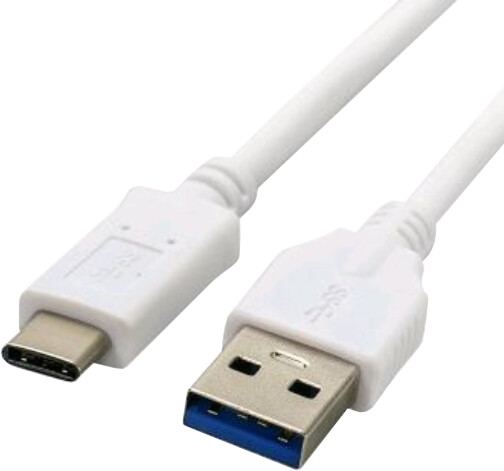 C-TECH kabel USB 3.0 AM na Type-C kabel (AM/CM), 2m, bílá