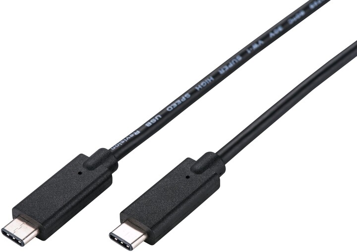 C-TECH kabel USB-C 3.2, M/M, 20Gbps, PD 100W, 2m. černá_1759790276