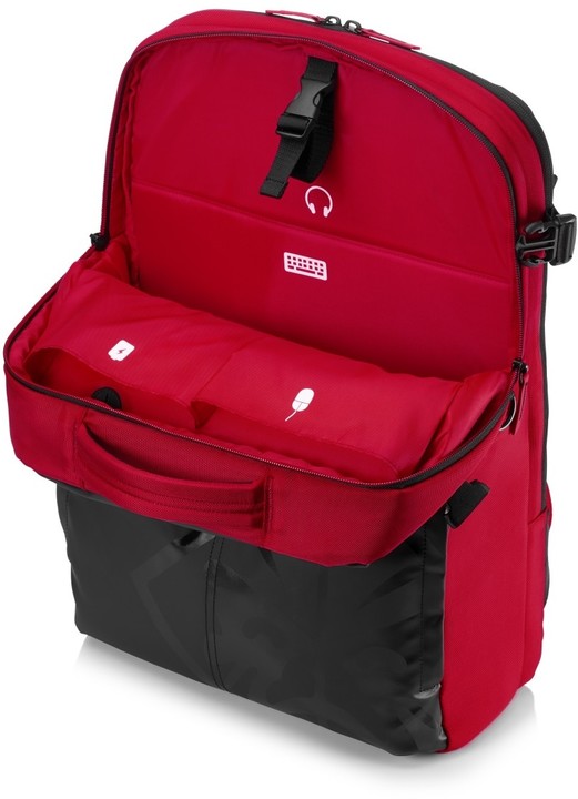 HP OMEN Gaming Backpack 17, černá/červená_2020109574