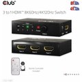 Club-3D HDMI switch 1:3, 8K@60Hz/4K@120Hz_1148166251