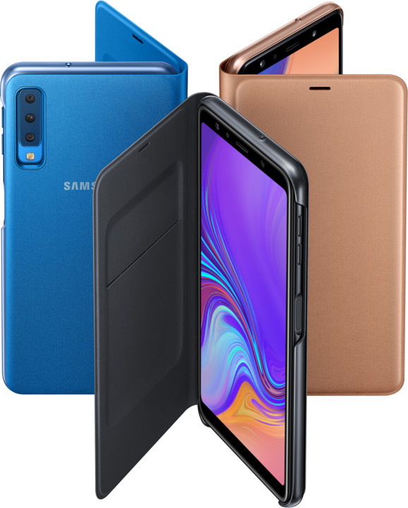 Samsung pouzdro Wallet Cover Galaxy A7 (2018), gold_642686040
