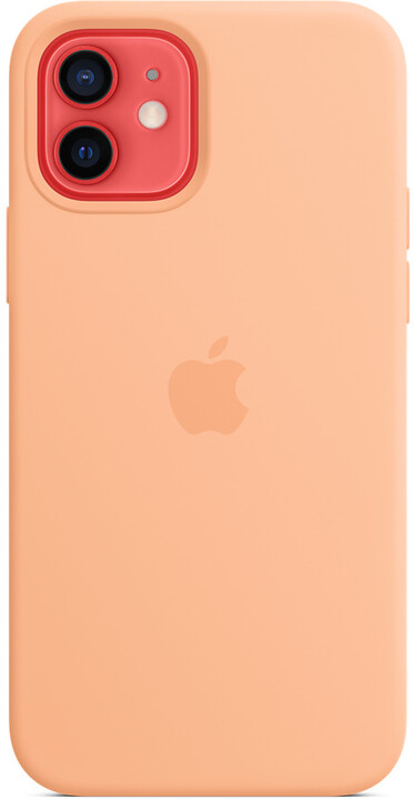Apple silikonový kryt s MagSafe pro iPhone 12/12 Pro, světle oranžová_1665309317