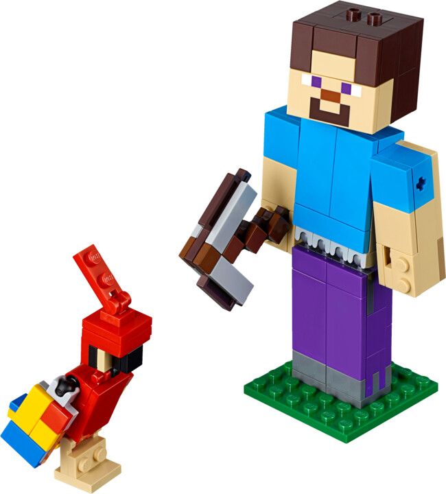 LEGO® Minecraft® 21148 Minecraft velká figurka: Steve s papouškem_348890506