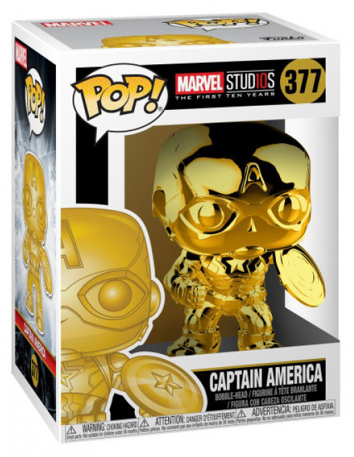 Figurka Funko POP! Marvel - Captain America, chrome_801741583