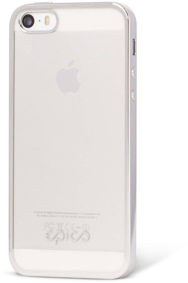 EPICO pružný plastový kryt pro iPhone 5/5S/SE BRIGHT - stříbrná_414389703