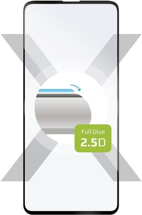FIXED ochranné tvrzené sklo pro Realme 7 Pro, Full-Cover, 2.5D, černá_1211960288