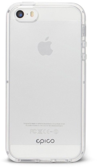 EPICO pružný plastový kryt s rámečkem pro iPhone 5/5S/SE EPICO GUARD- stříbrný_920955606