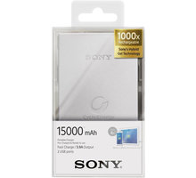 Sony CP-S15S přenosný zdroj USB, 15000mAh, stříbrná_156603251