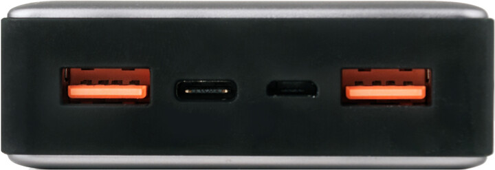 Verbatim powerbanka 20000mAh, 2x USB-A 3.0 + USB-C, PD, QC, kovová, stříbrná_408303085