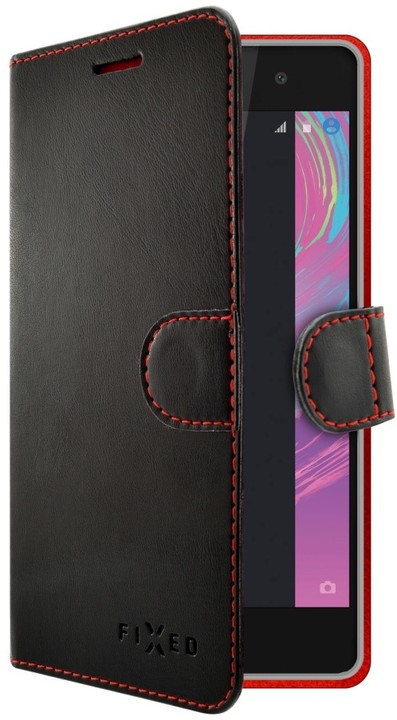 FIXED FIT pouzdro typu kniha pro Sony Xperia E5, černé_1106613024