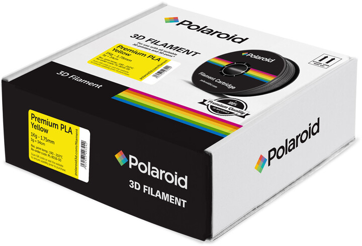 Polaroid 3D 1Kg Universal Premium PLA 1,75mm, žlutá