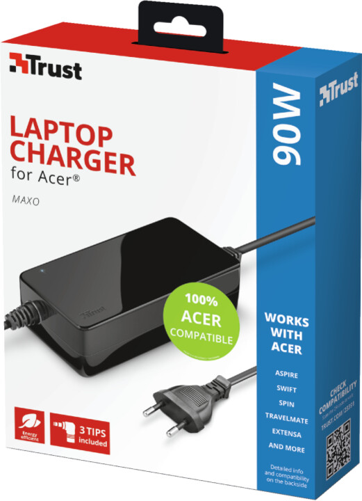 Trust Maxo napájecí adaptér pro ntb Acer 90W