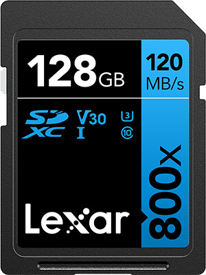 Lexar Professional 800x UHS-I U1 (Class 10) SDXC 128GB_655741012